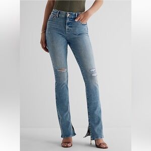 Express Mid Rise Wash Ripped Flexx Skyscraper Jeans Size Medium 6,8,10